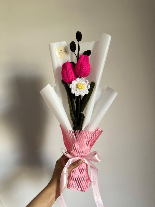 Electric Boom Crochet Bouquet