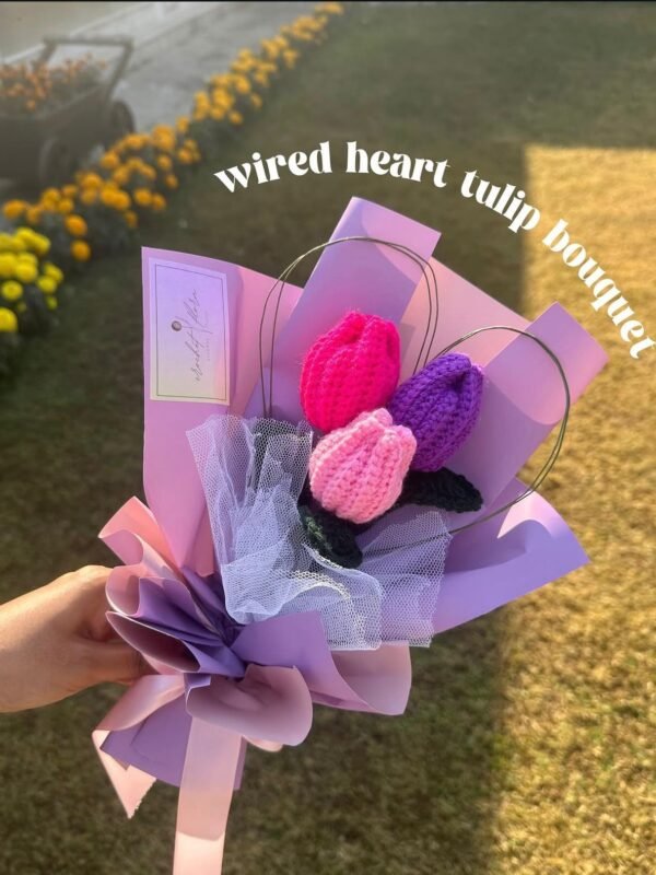 Wired Heart Tulip Bouquet