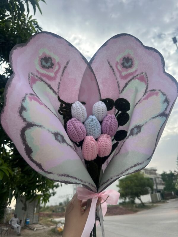 Pastel Tulips Butterfly