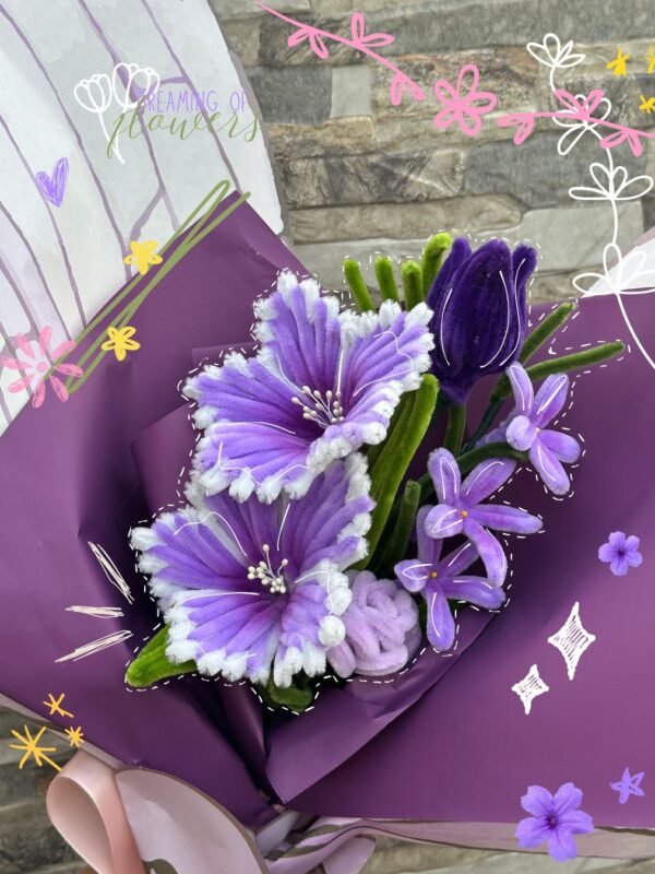 FluffaViolet (Chenille Bouquet)